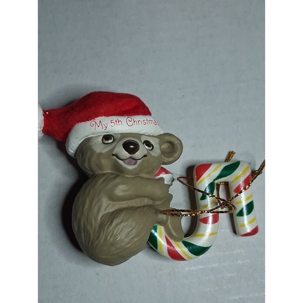 1990 Hallmark " Child's Fifth Christmas " Collectors Ornament